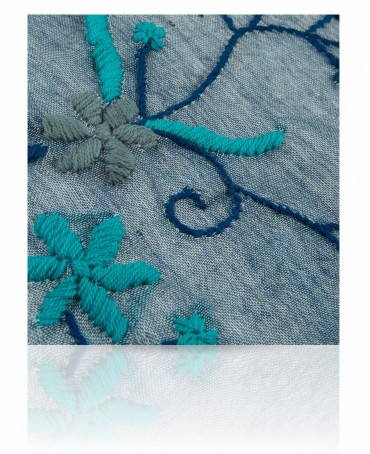 Палантин Женский ZW.EMB/BLUE2